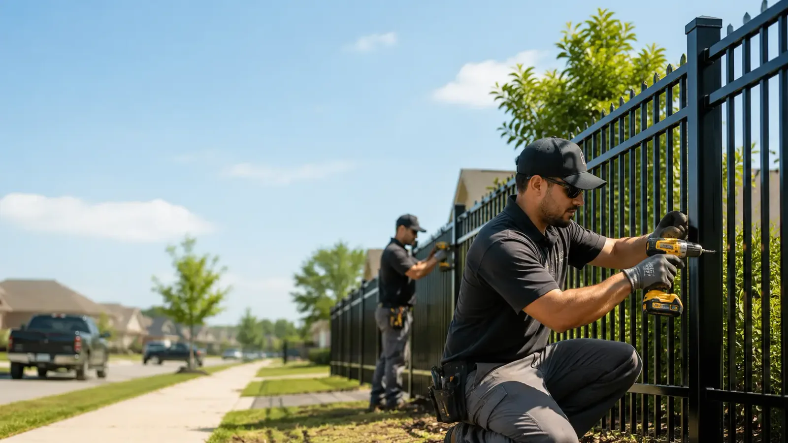 Metal Fence Installation in Hudgins, VA